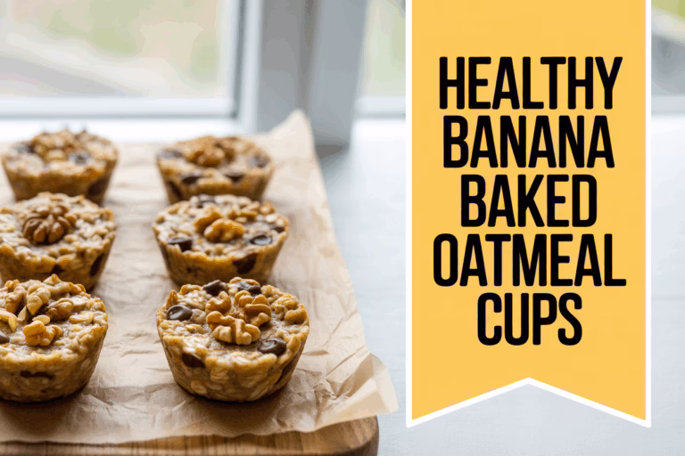 Banana Baked Oatmeal Cups Recipe (Ready In 35-Min!)