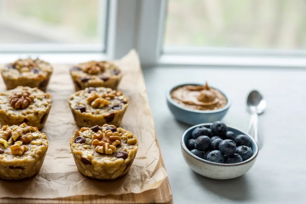 Wholesome Banana Baked Oatmeal Cups 3 Wholesome Banana Baked Oatmeal Cups