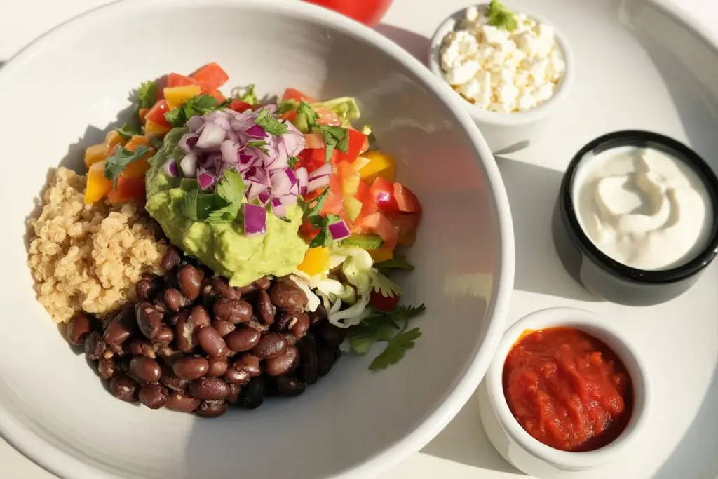 black bean and quinoa bowl
