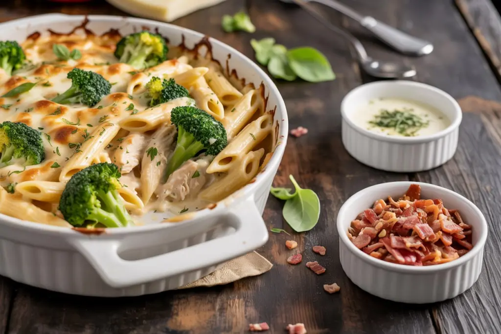 Creamy Chicken & Broccoli Alfredo Bake 3 broccoli alfredo bake