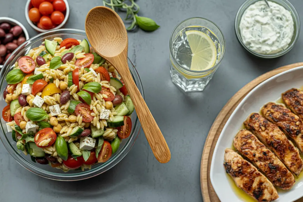 Fresh and Zesty Greek Orzo Salad Recipe 4 orzo salad