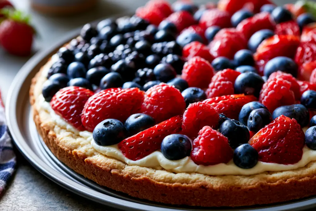 4th of July Fruit Pizza 5 4th of July Fruit Pizza