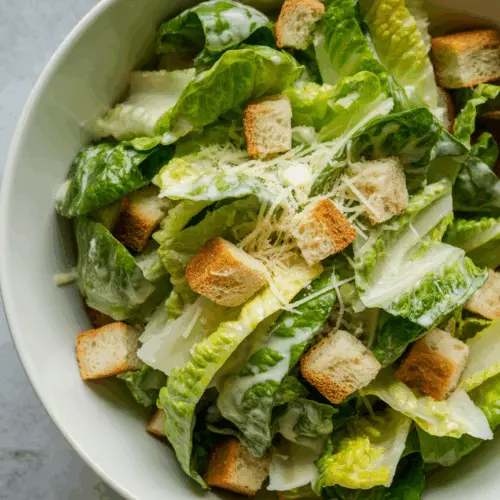 caesar salad recipe card visual