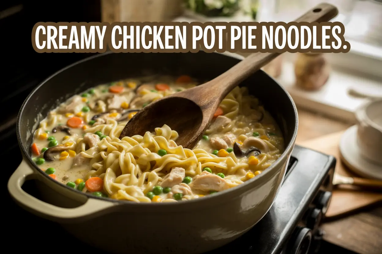 Creamy Chicken Pot Pie Noodles
