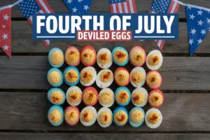 Fourth of July Deviled Eggs