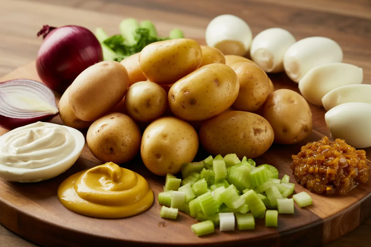  Fourth of July potato salad ingredients