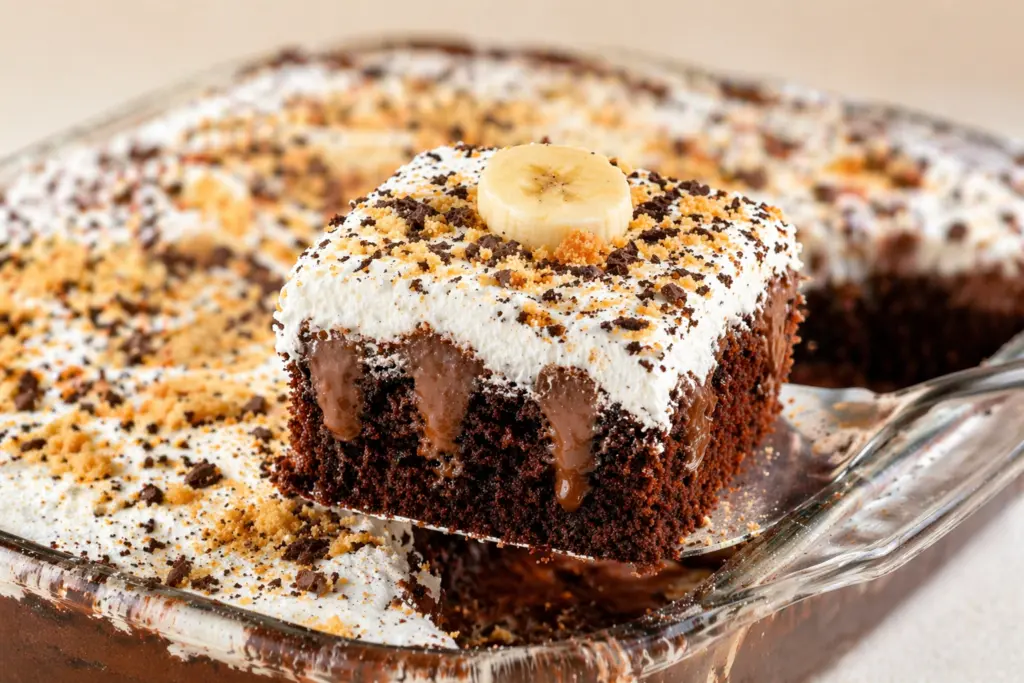 Decadent chocolate poke cake 