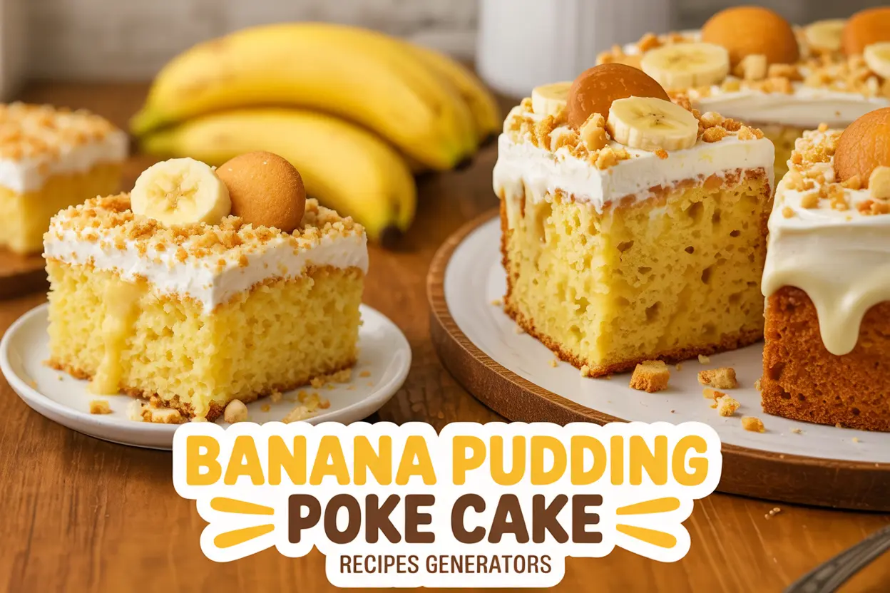 Banana Pudding Poke Cake: A Southern Favorite with a Creamy Twist