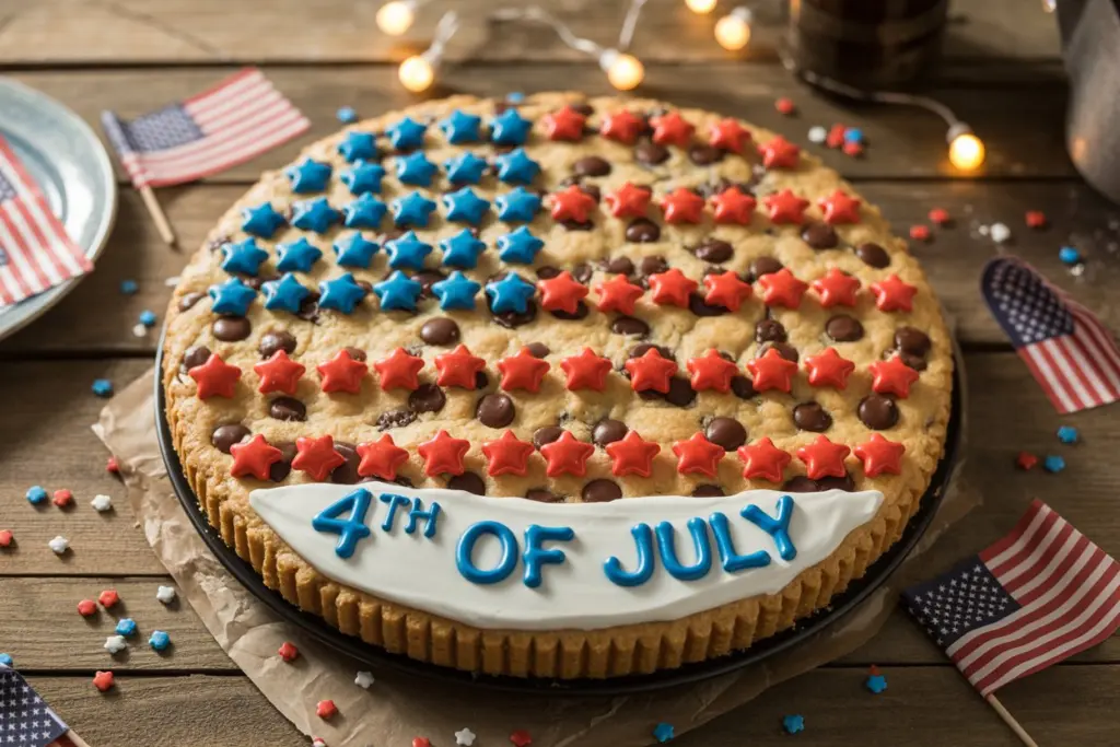 4th of July cookie pie