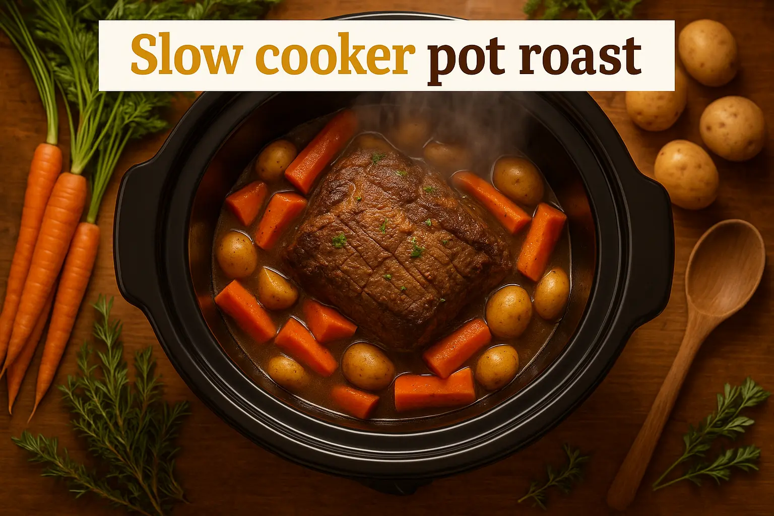 Slow Cooker Pot Roast with Vegetables