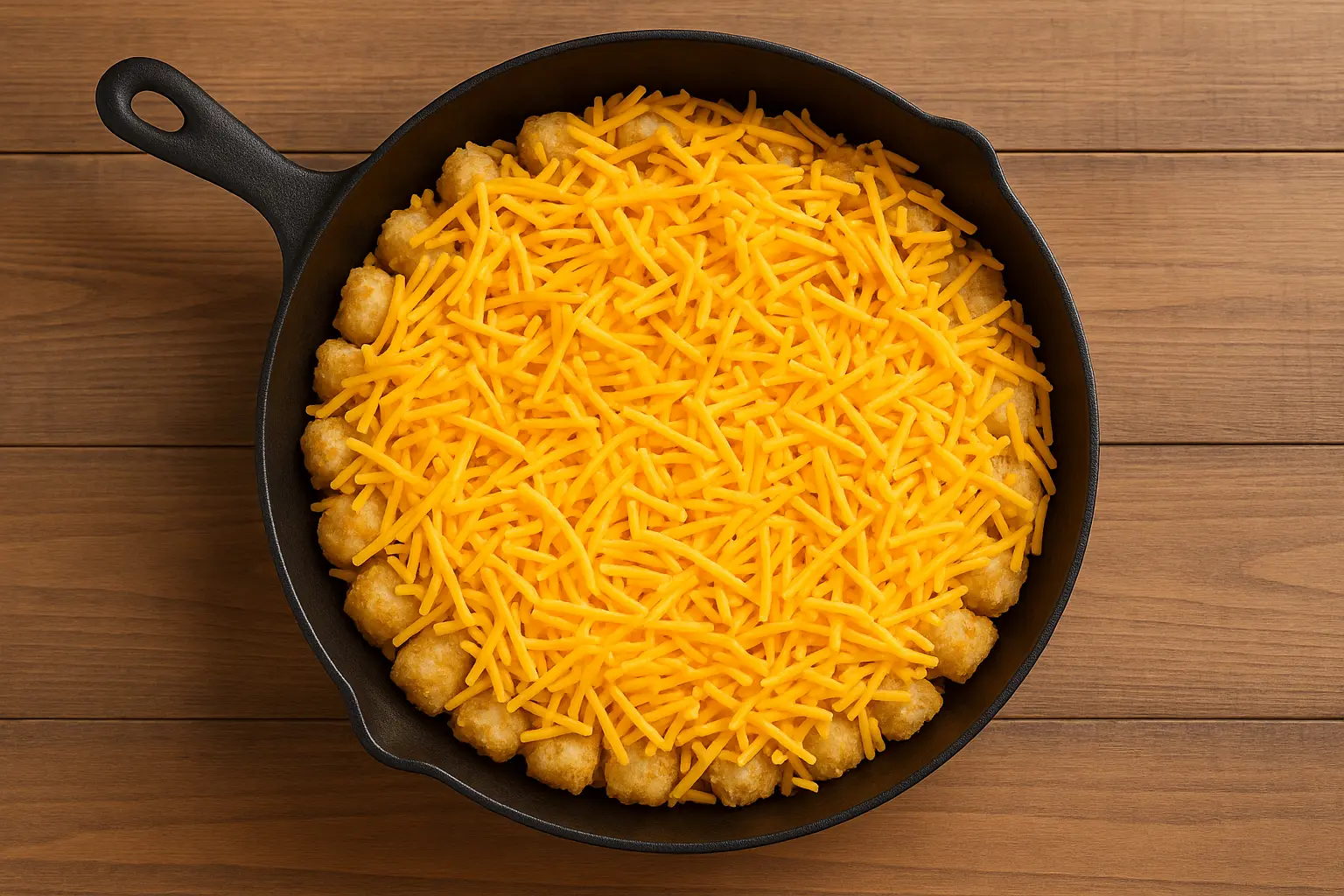 tater-tot-casserole-layering-steps Layering tater tot casserole ingredients