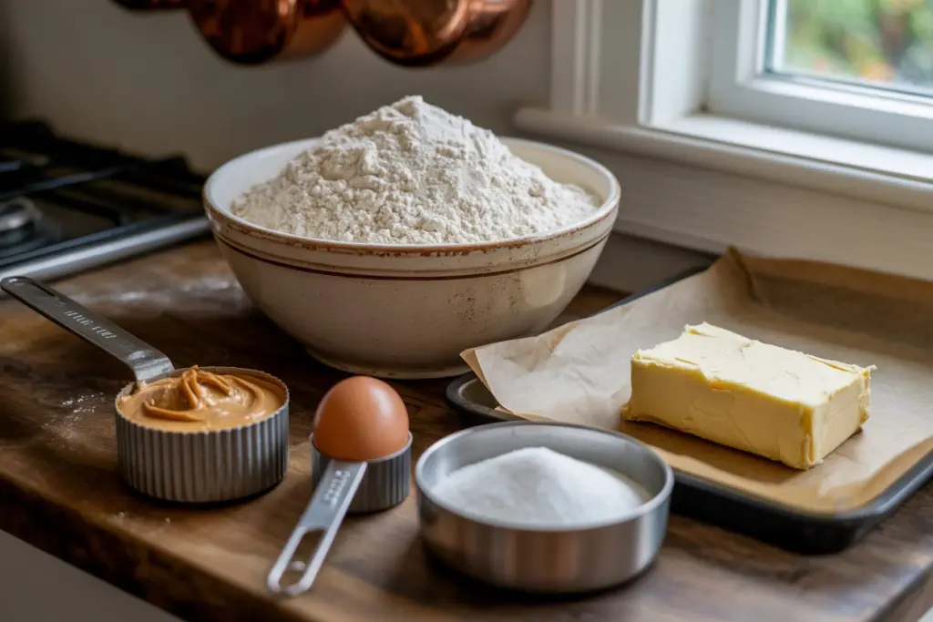  Ingredients For peanut butter sandwich cookies
