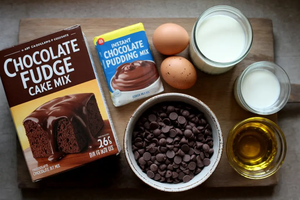 ingredients for slow cooker chocolate lava cake