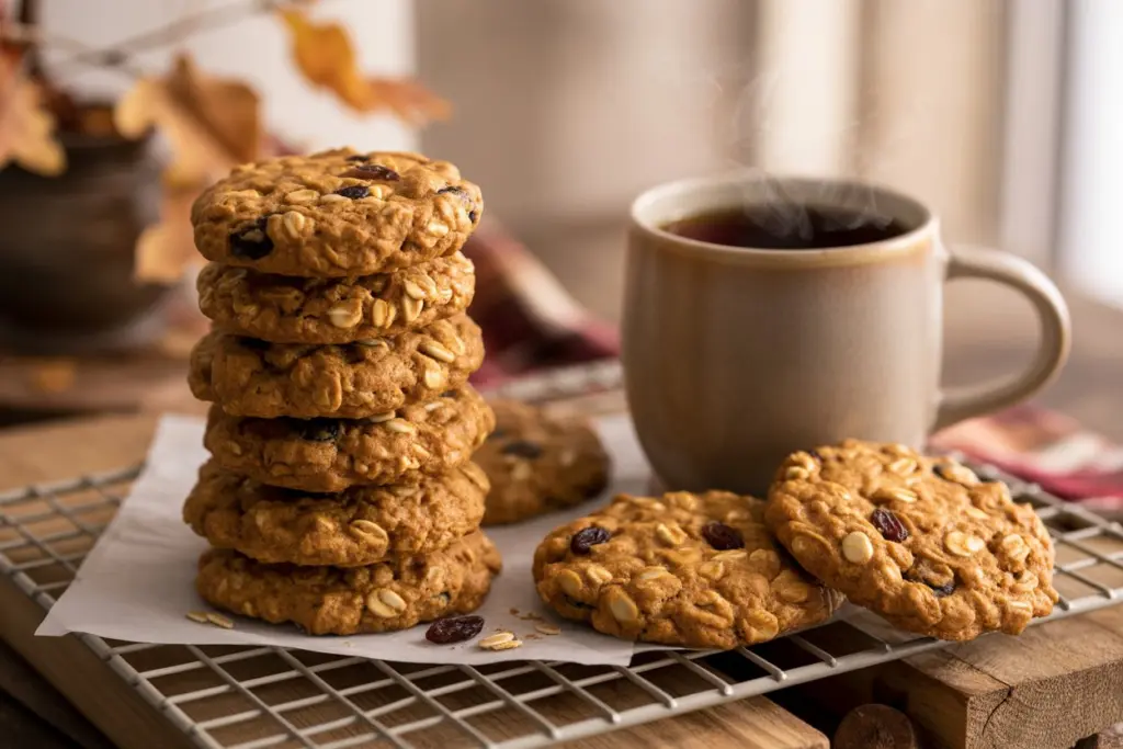 pumpkin pie oatmeal cookies
