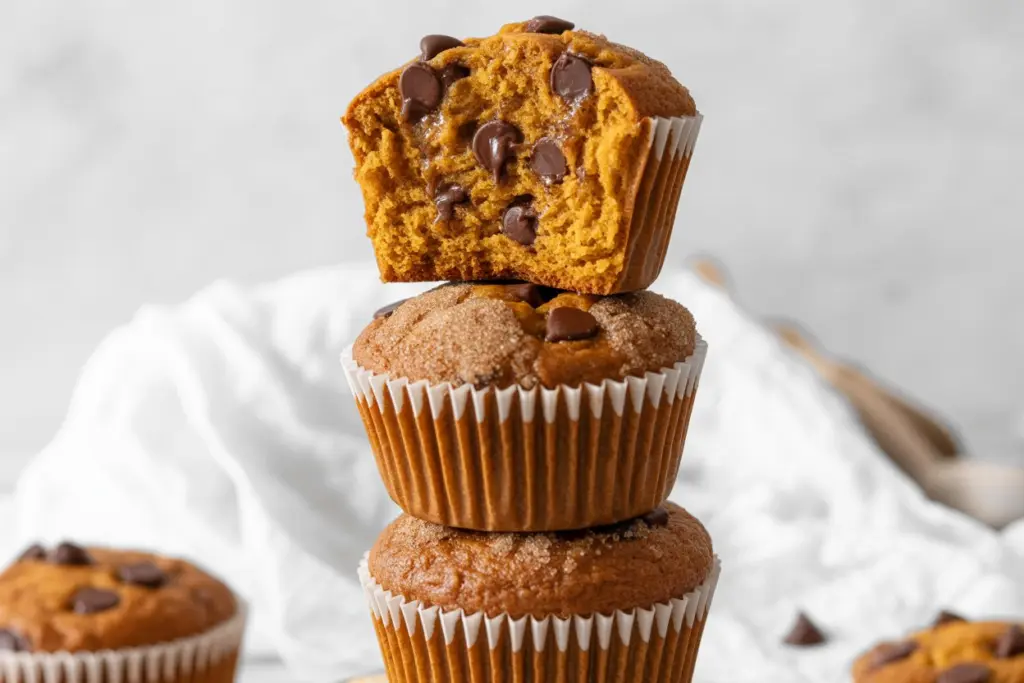 chocolate chips pumpkin muffins 