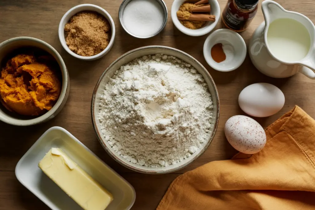 pumpkin spice donuts Ingredients