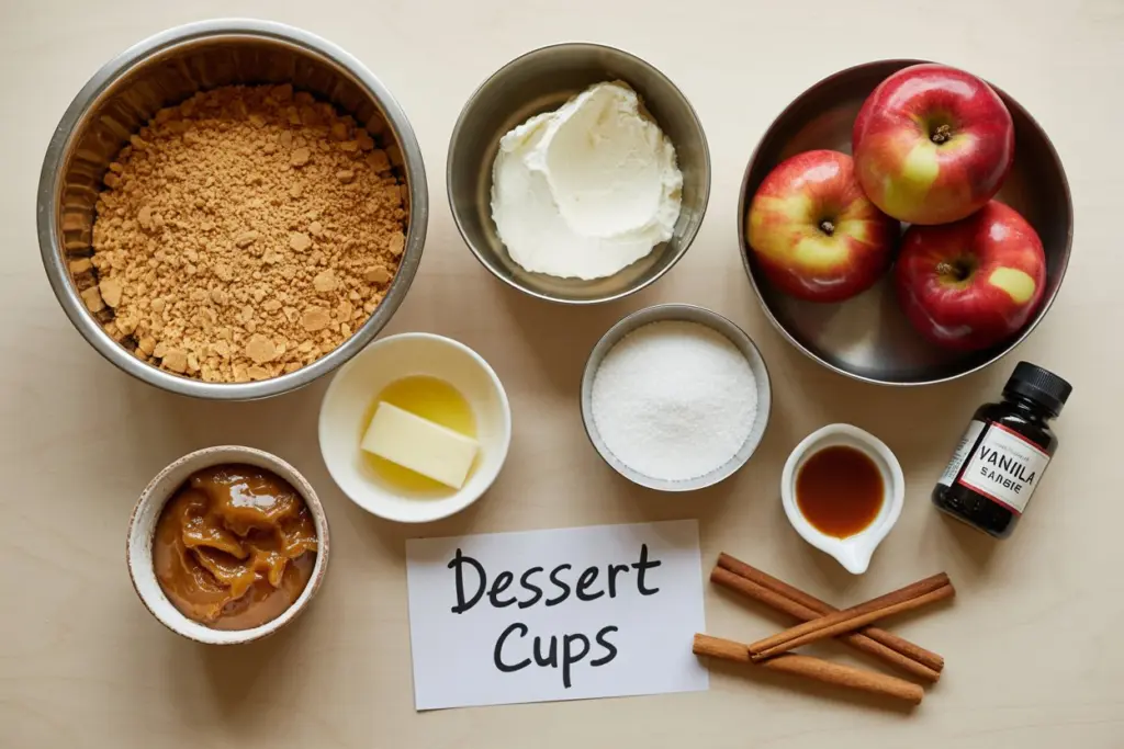 Cheesecake Dessert Cups with Caramel Apple Twist 4 Cheesecake Dessert Cups with Caramel Apple Twist