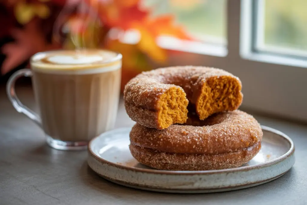 Sugar-coated Pumpkin Donuts