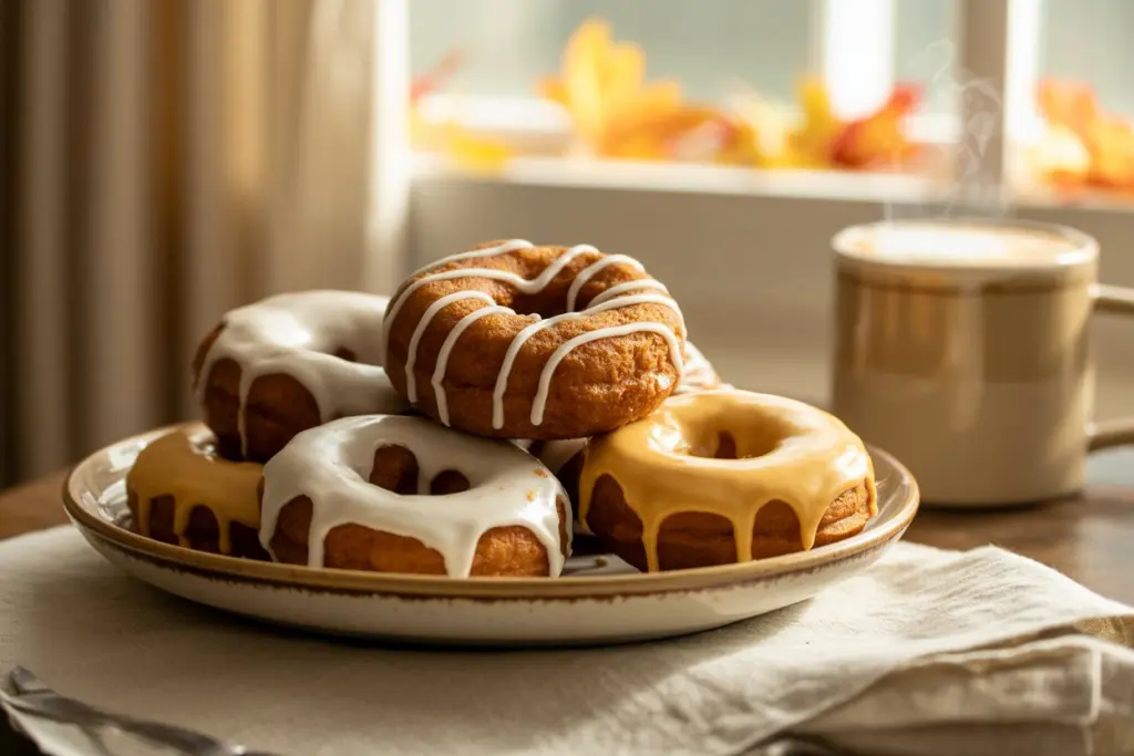 Pumpkin donuts Topping Ideas
