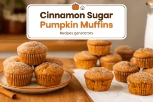 Pumpkin Muffins with Cinnamon Sugar Topping Recipe