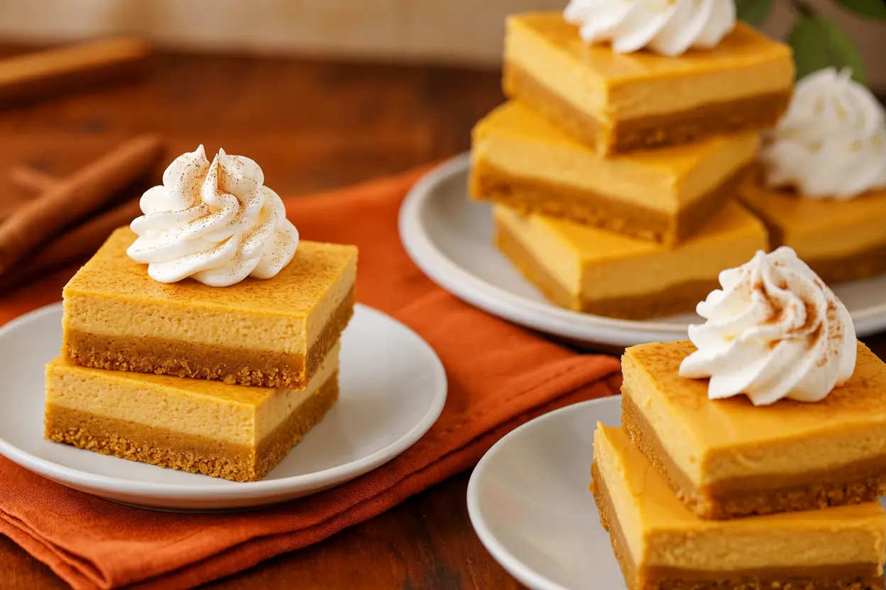 Pumpkin Cheesecake Bars Recipe