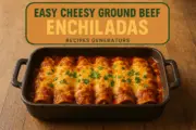 Easy Cheesy Ground Beef Enchiladas