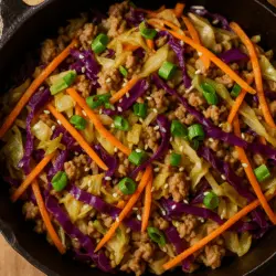 Egg Roll in a Bowl recipe card
