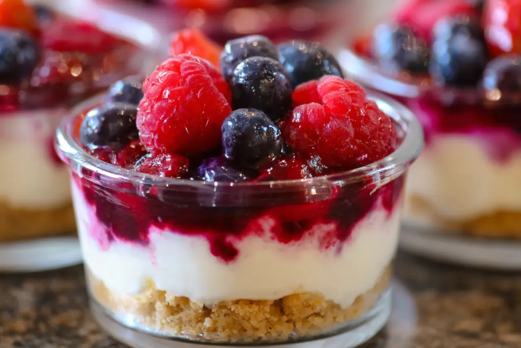  Berry Cheesecake Dessert Cups 