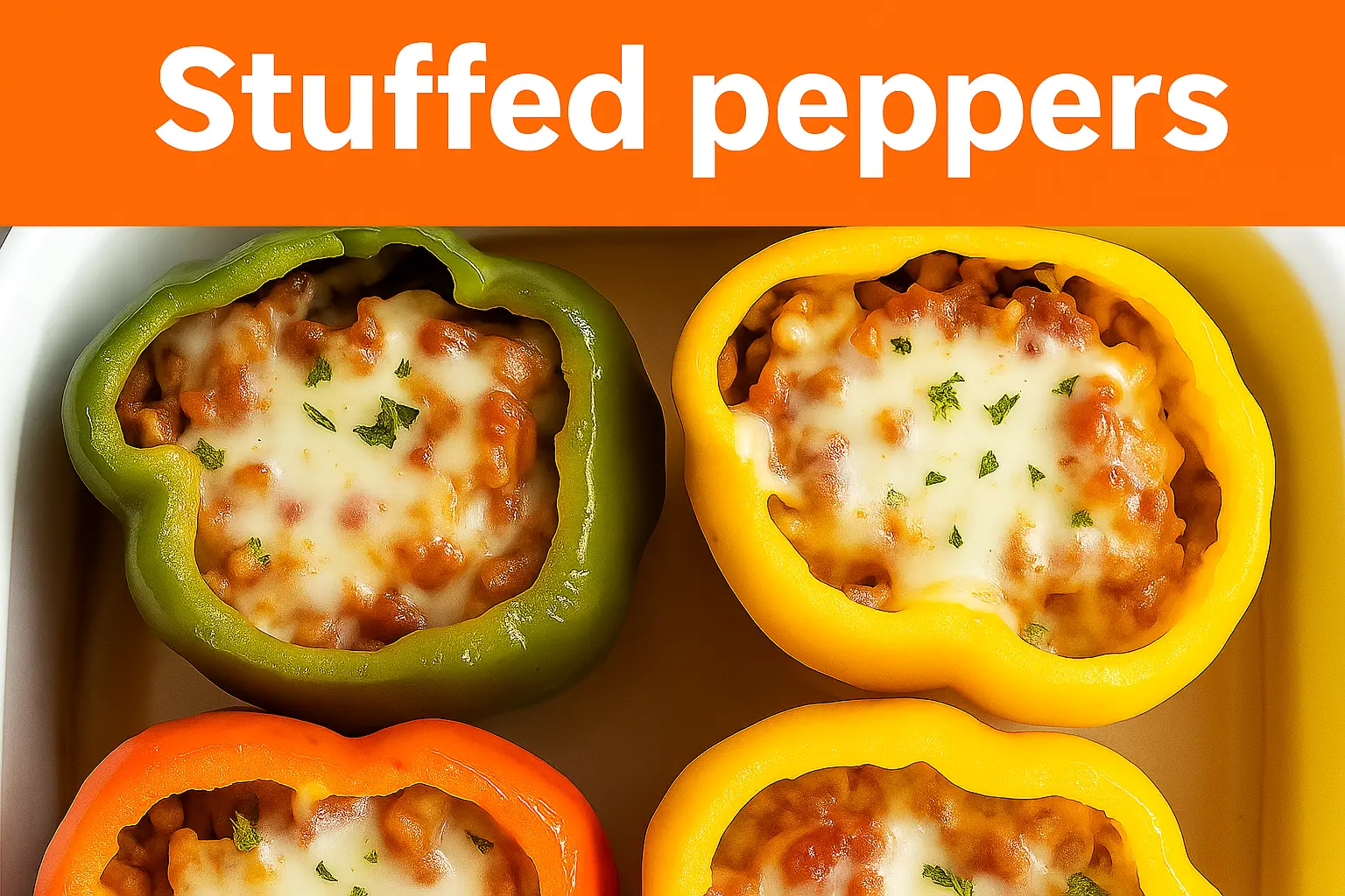 Reheat Stuffed Peppers in oven without drying out