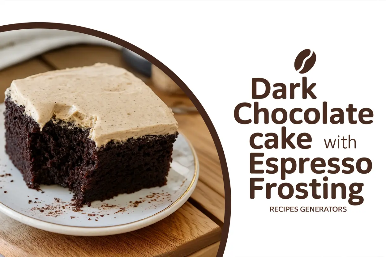 Dark chocolate cake with espresso buttercream recipe