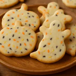 Halloween shortbread cookie recipe card