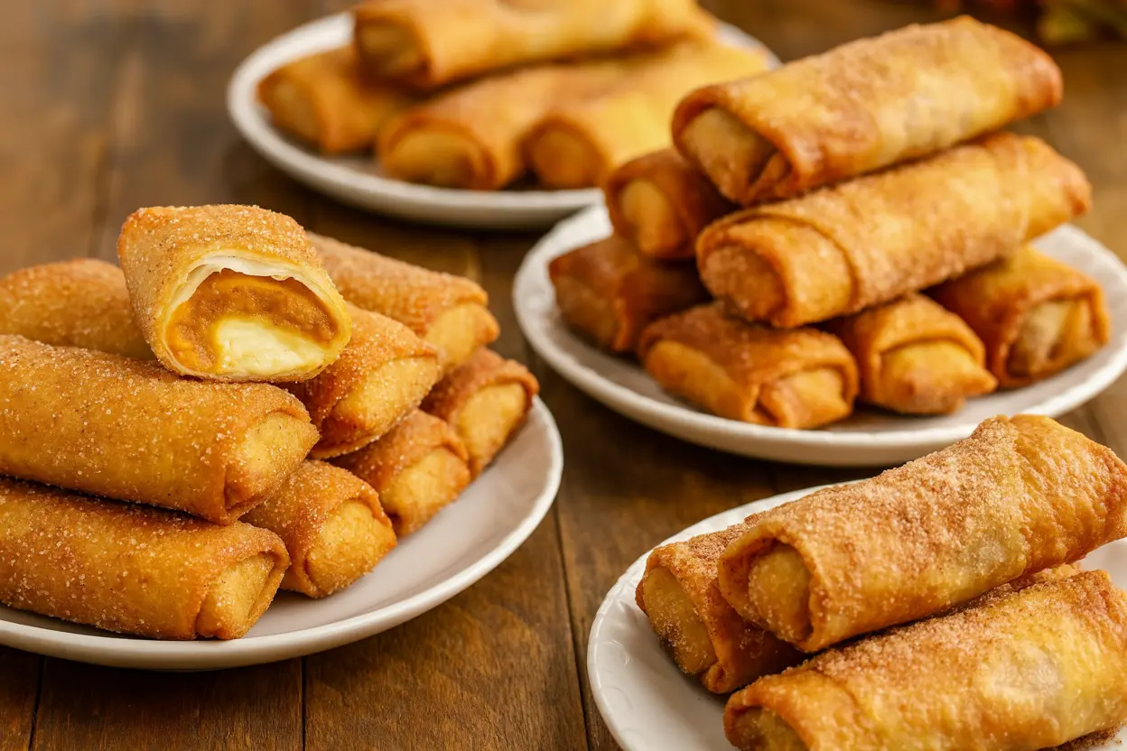Crispy Pumpkin Cheesecake Egg Rolls Recipe 1 Crispy Pumpkin Cheesecake Egg Rolls Recipe
