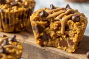Breakfast Baked Pumpkin Chocolate Chip Oatmeal Cups