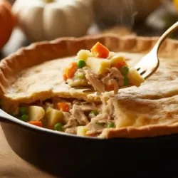 Turkey pot pie recipe card