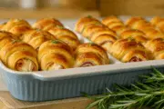 Cheesy Chicken Cordon Bleu Crescent Rolls