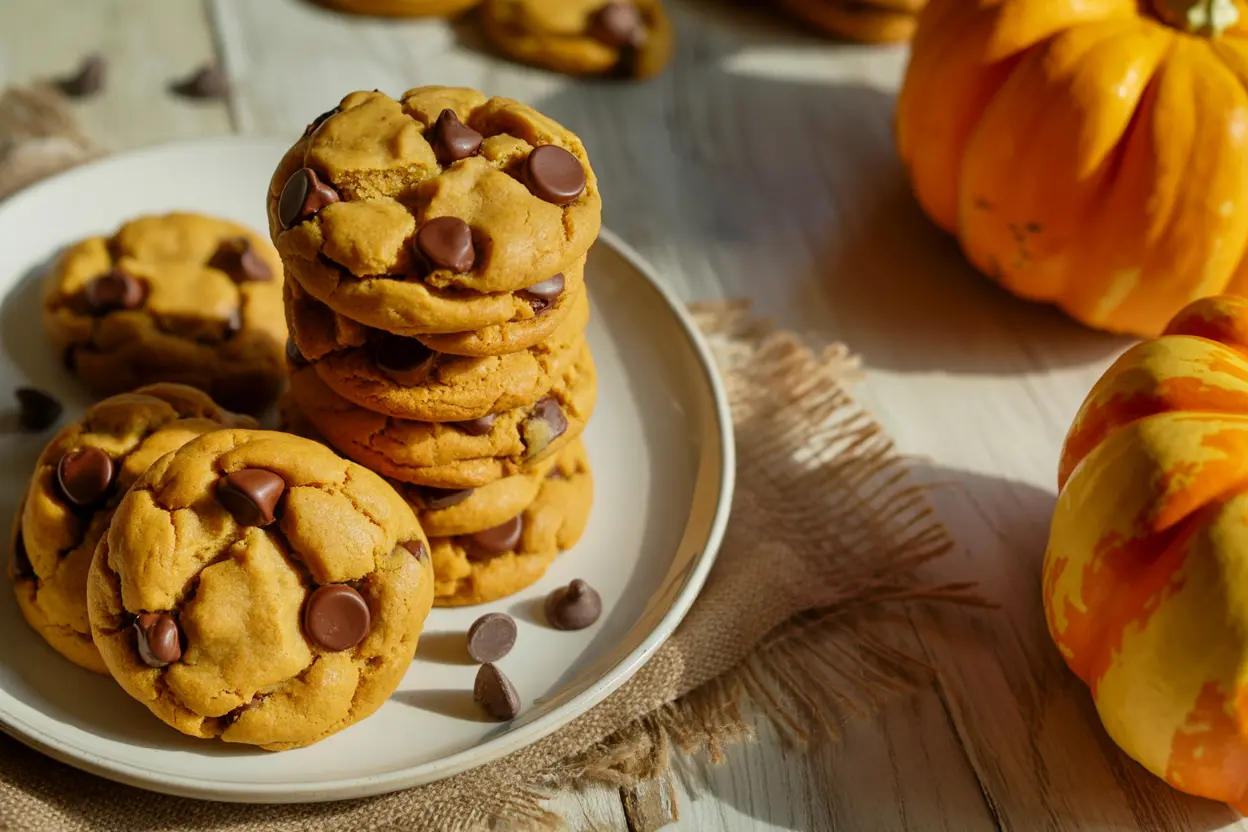 Pumpkin Chocolate Chip Cookies Recipe