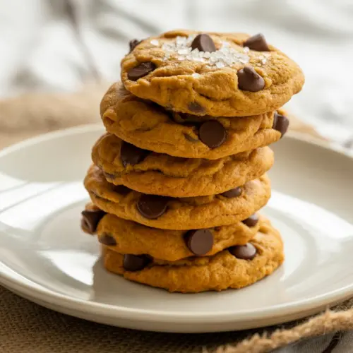pumpkin chocolate chip cookies recipe card