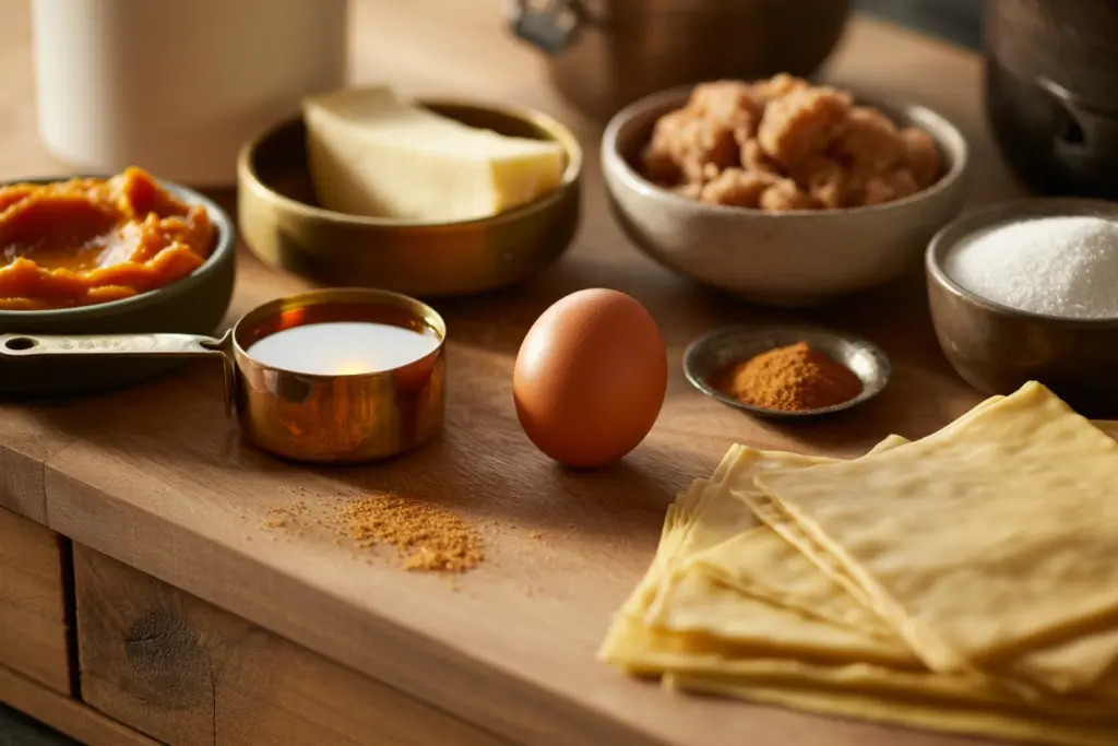 Crispy Pumpkin Cheesecake Egg Rolls Recipe 2 Pumpkin cheesecake egg roll ingredients