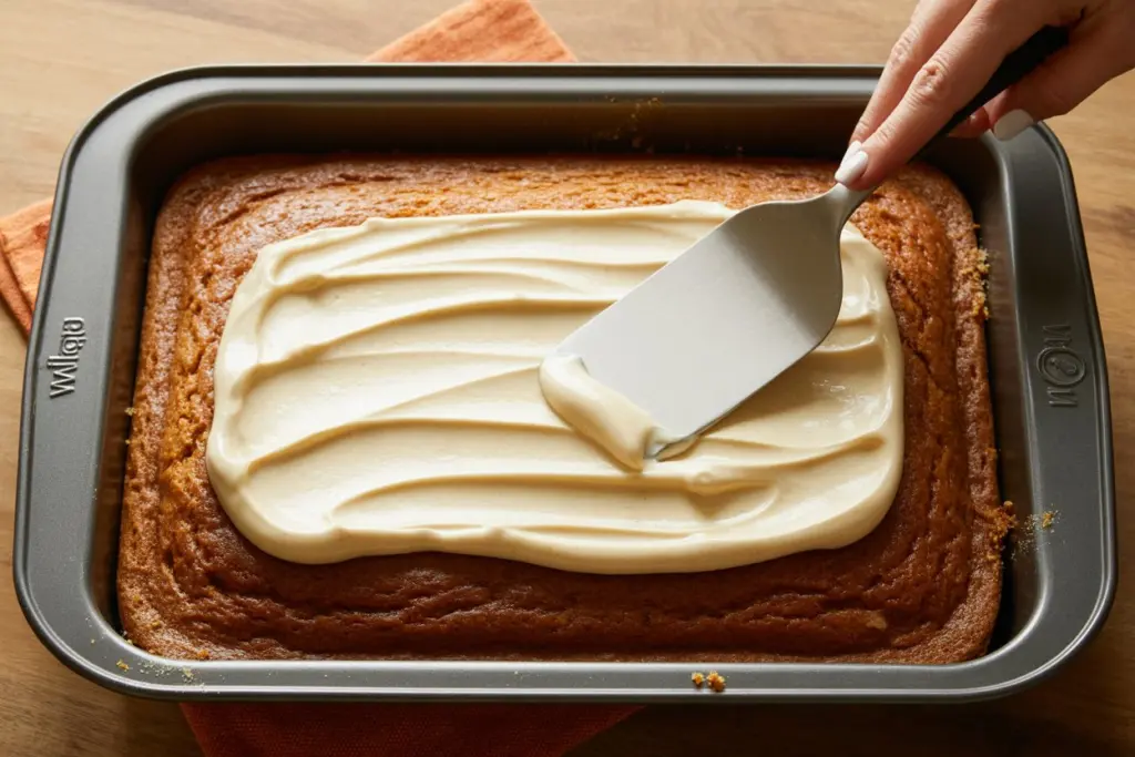 Frosted pumpkin spice bars 