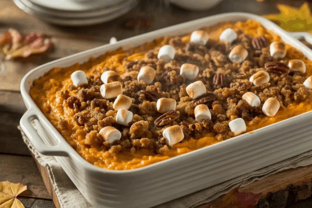 sweet potato casserole Thanksgiving featured image