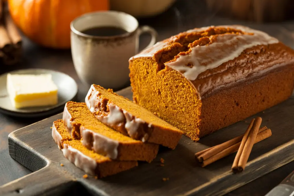 Pumpkin Bread with Cinnamon Glaze Recipe 10 Served Pumpkin Bread with Cinnamon Glaze
