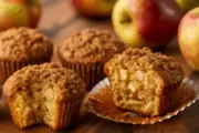 Moist Apple Cinnamon Muffins with Crumb Topping Recipe