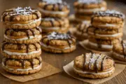 Easy, No-Bake Peanut Butter Oatmeal Sandwich Cookies