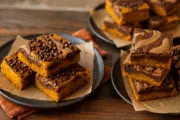 Fudgy Pumpkin Bars with Chocolate Swirl Recipe