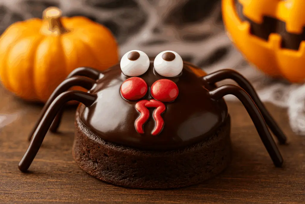Delicious Halloween Brownie Bites (Black Widow Style) 9 Halloween Mini brownie bites