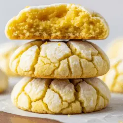 Easy Lemon Crinkle Cookies Recipe 3 lemon crinkle cookie recipe card printable