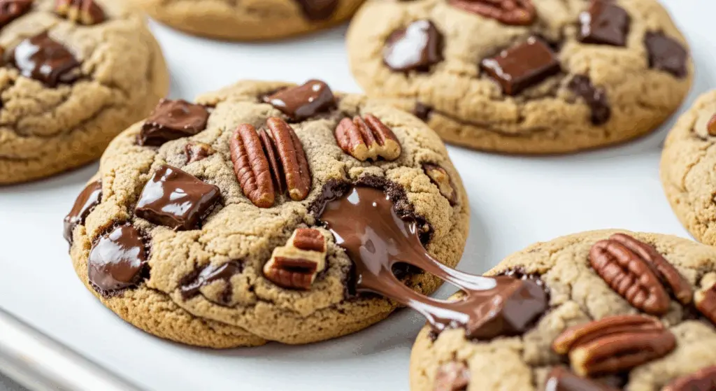 Pecan Chocolate Chips Cookies 7 freshly baked pecan chocolate chip cookies
