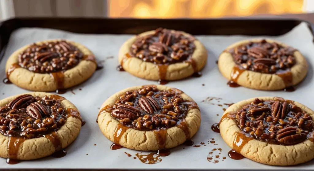 Maple Pecan Pie Cookies Recipe 9 Freshly baked Maple pecan cookies