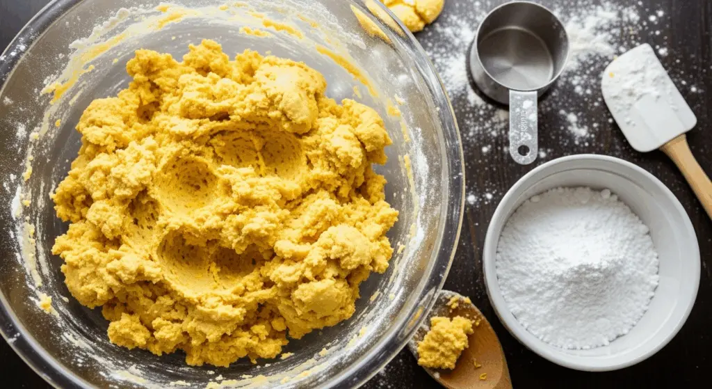 Easy Lemon Crinkle Cookies Recipe 6 Lemon crinkle cookie dough