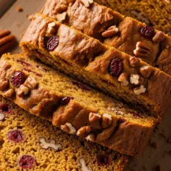 Cranberry Pecan Pumpkin Bread Recipe 3 Cranberry pecan pumpkin bread and recipe card